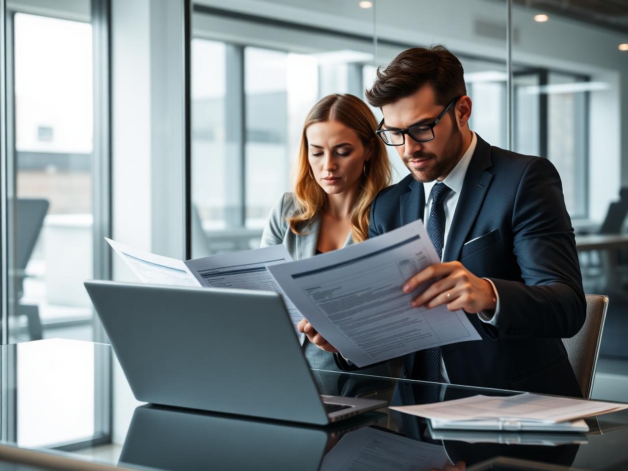 Professionals reviewing a compliance audit report