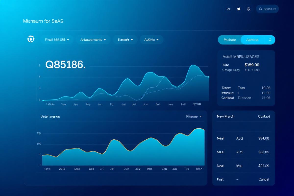 Dashboard SaaS de receita recorrente
