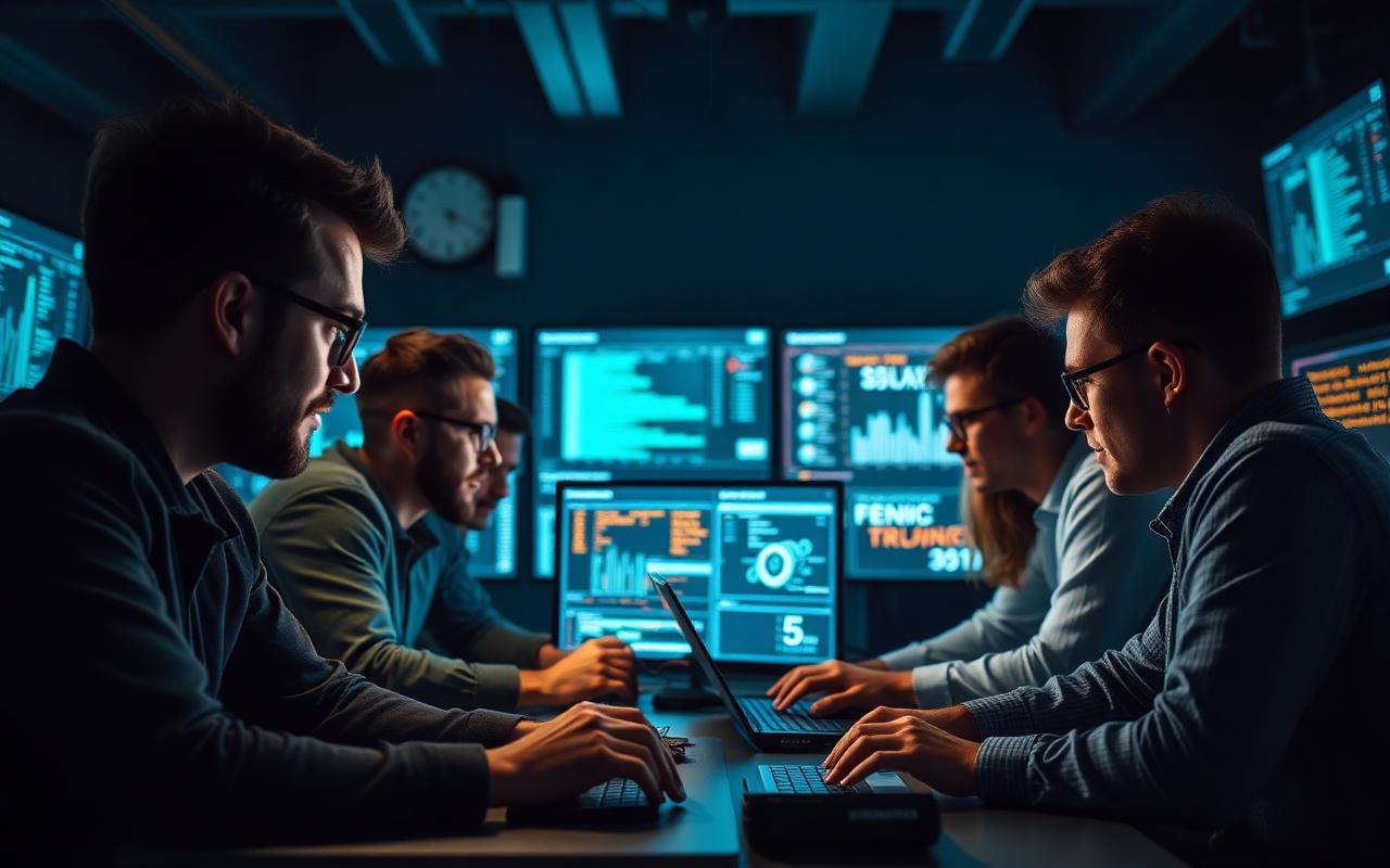 SRE team in war room responding to an incident